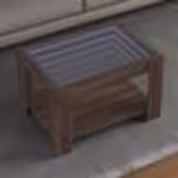 vidaXL Table basse avec LED chêne marron 73x53x45 cm bois d'ingénierie