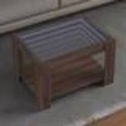 vidaXL Table basse avec LED chêne marron 73x53x45 cm bois d'ingénierie