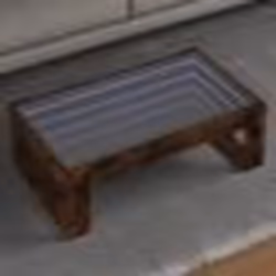 vidaXL Table basse avec LED infini chêne fumé 90x53x30 cm