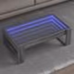vidaXL Table basse avec LED infini sonoma gris 90x53x30 cm