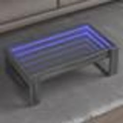 vidaXL Table basse avec LED infini sonoma gris 90x53x30 cm