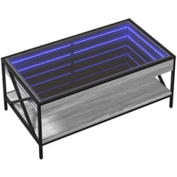 Vidaxl - Table basse avec led infini sonoma gris 90x50x38 cm