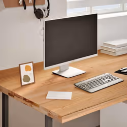 Ce dessus de bureau en bois est idéal pour rafraîchir vos bureaux tout en y apportant une ambiance naturelle. Matériau robust ...