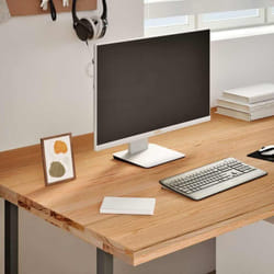 Vidaxl - Dessus de bureau marron clair bois chêne massif rectangulaire