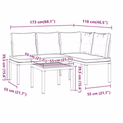 VidaXL 3283649 ensemble de meubles de jardin - Vue supplémentaire 8