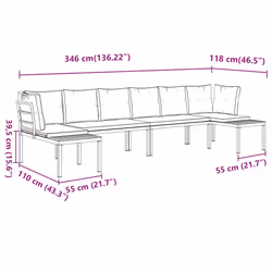 VidaXL 3283669 ensemble de meubles de jardin - Vue supplémentaire 8