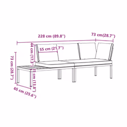 VidaXL 3283684 ensemble de meubles de jardin - Vue supplémentaire 8