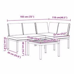 VidaXL 3283685 ensemble de meubles de jardin - Vue supplémentaire 8