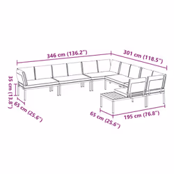 VidaXL 3283690 ensemble de meubles de jardin - Vue supplémentaire 8