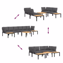 VidaXL 3283693 ensemble de meubles de jardin - Vue supplémentaire 6