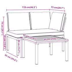 VidaXL 3283702 ensemble de meubles de jardin - Vue supplémentaire 7
