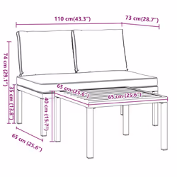VidaXL 3283703 ensemble de meubles de jardin - Vue supplémentaire 7