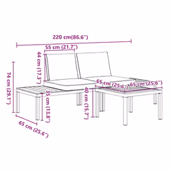 VidaXL 3283704 ensemble de meubles de jardin - Vue supplémentaire 7