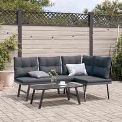 Cet ensemble de banc de jardin est parfait pour une utilisation à l'extérieur et il est conçu pour être le point central de v ...