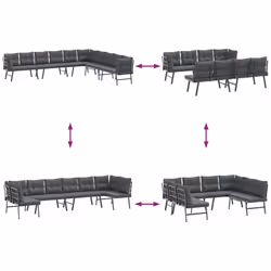 VidaXL 3283713 ensemble de meubles de jardin - Vue supplémentaire 5