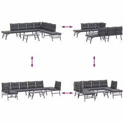 VidaXL 3283720 ensemble de meubles de jardin - Vue supplémentaire 8