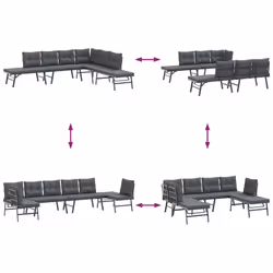 VidaXL 3283721 ensemble de meubles de jardin - Vue supplémentaire 8