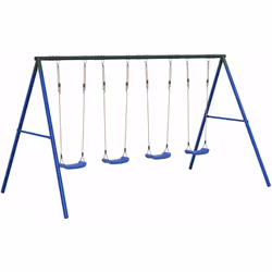 Transformez votre jardin en aire de jeux pour vos enfants avec cet ensemble de balançoire d'extérieur ! Cadre en métal très r ...