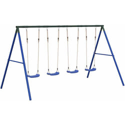 Jeu de balançoire d'extérieur avec 4 balançoires vidaXL
