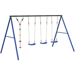 Ensemble balançoire d'extérieur balançoires et corde à disque Vidaxl