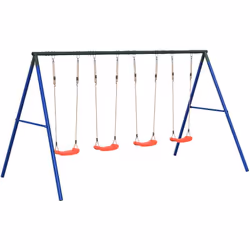 Transformez votre jardin en aire de jeux pour vos enfants avec cet ensemble de balançoire d'extérieur ! Cadre en métal très r ...