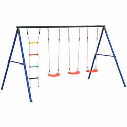 Transformez votre jardin en aire de jeux pour vos enfants avec cet ensemble de balançoire d'extérieur ! Centre d’activités am ...