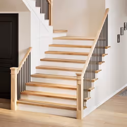 vidaXL Marches descalier 2 pcs non traité bois de chêne massif 3283782