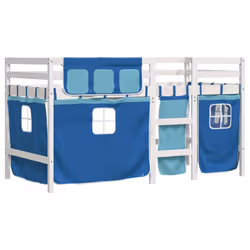 VidaXL 3283812 Lit pour enfant Bleu Polyester