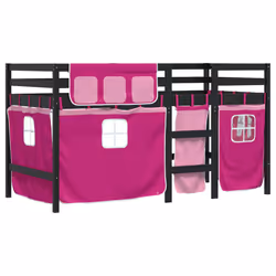 VidaXL 3283816 Lit pour enfant Rose Polyester