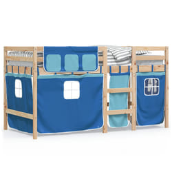 VidaXL 3283818 Lit pour enfant Bleu Polyester