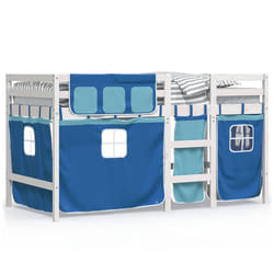 VidaXL 3283821 Lit pour enfant Bleu Polyester