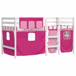 VidaXL 3283822 Lit pour enfant Rose Polyester