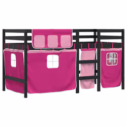 VidaXL 3283825 Lit pour enfant Rose Polyester