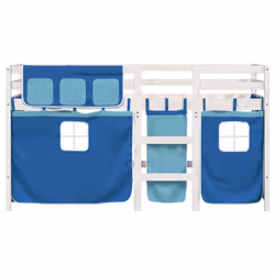VidaXL 3283830 Lit pour enfant Bleu Polyester - Vue supplémentaire 4
