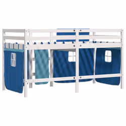 VidaXL 3283830 Lit pour enfant Bleu Polyester - Vue supplémentaire 6