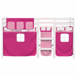 VidaXL 3283831 Lit pour enfant Rose Polyester - Vue supplémentaire 4