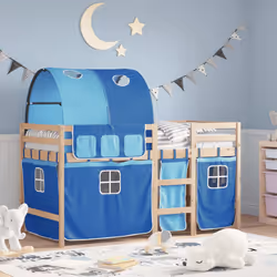 VidaXL 3283836 Lit pour enfant Bleu Polyester