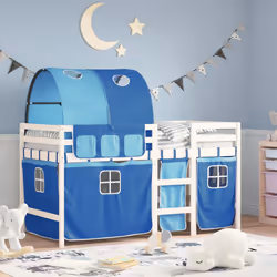 VidaXL 3283839 Lit pour enfant Bleu Polyester