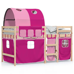 VidaXL 3283846 Lit pour enfant Rose Polyester
