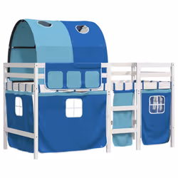 VidaXL 3283848 Lit pour enfant Bleu Polyester