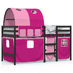 VidaXL 3283852 Lit pour enfant Rose Polyester