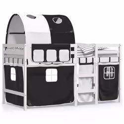 VidaXL 3283856, Noir, Blanc, Polyester, 90 x 190 mm, 1 pièce(s)