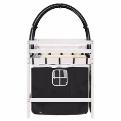 VidaXL 3283856 Lit pour enfant Noir, Blanc Polyester - Vue supplémentaire 5