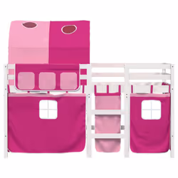 VidaXL 3283858 Lit pour enfant Rose Polyester - Vue supplémentaire 4