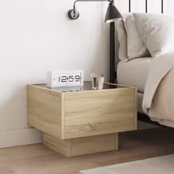 VidaXL 3284065 Table de nuit et table de chevet Chêne - Vue supplémentaire 4