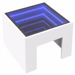 VidaXL 3284070 Table de nuit et table de chevet Blanc