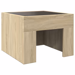 VidaXL 3284072 Table de nuit et table de chevet Chêne - Vue supplémentaire 6