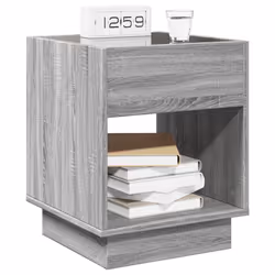 VidaXL 3284082 Table de nuit et table de chevet Chêne - Vue supplémentaire 5