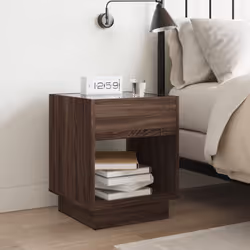 VidaXL 3284083 Table de nuit et table de chevet Chêne - Vue supplémentaire 4