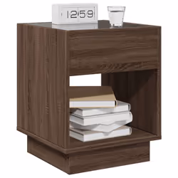 VidaXL 3284083 Table de nuit et table de chevet Chêne - Vue supplémentaire 5